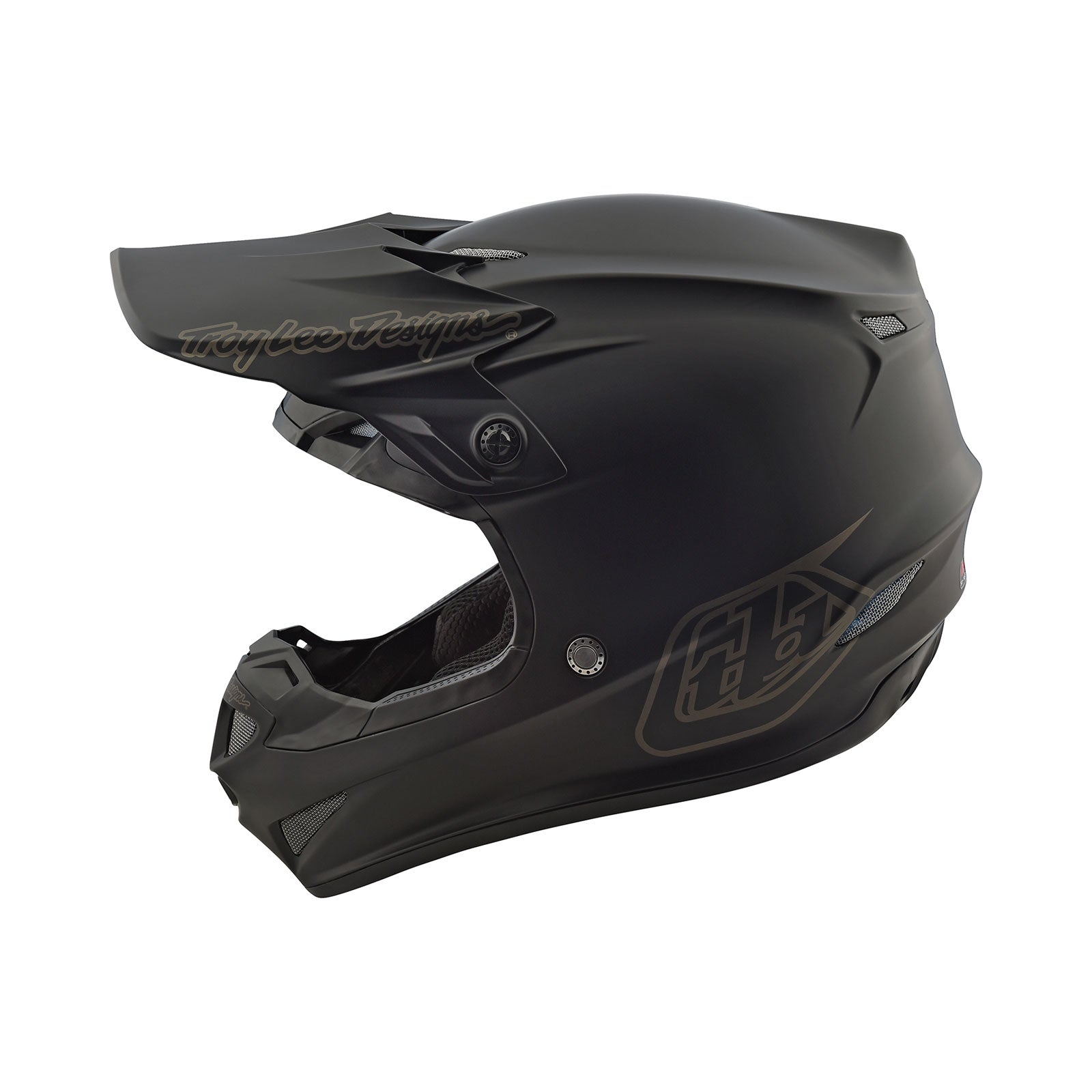 Troylee Designs トロイリー　オフロード　ヘルメット SE4 SE4 Polyacrylite Helmet Mono Black – Troy Lee Designs