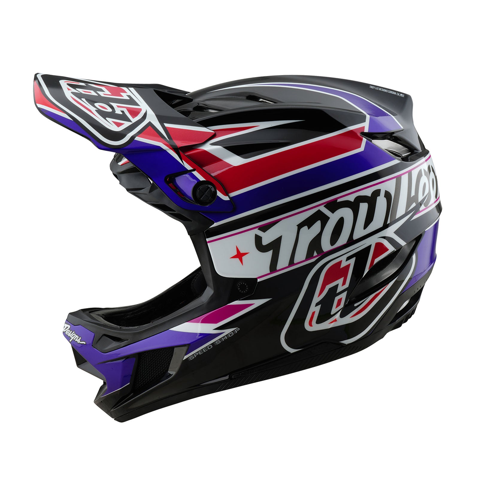 D4 Polyacrylite Helmet Linear Black – Troy Lee Designs