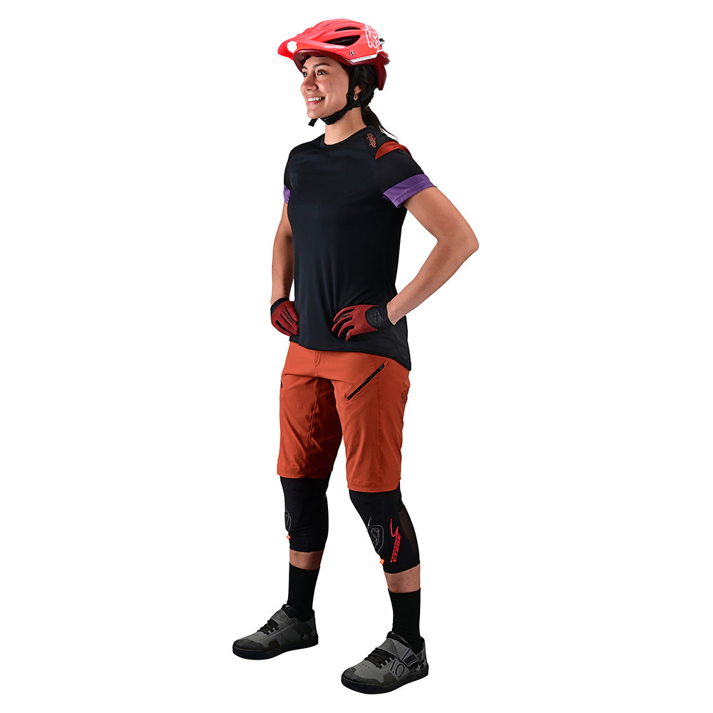 Womens Lilium SS Jersey Rugby Black