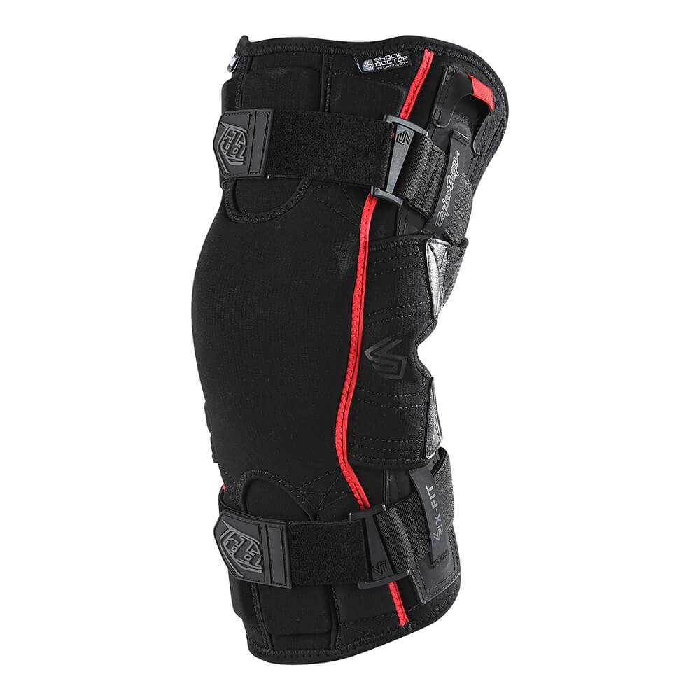 6400 Motocross Knee Brace, Solid Black Troy Lee Designs