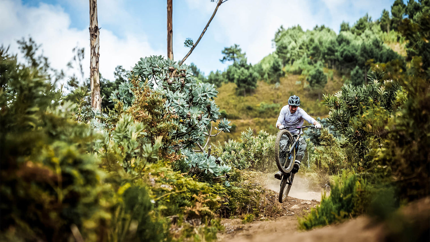 Troy Lee Designs - Mountain bike rider in the Skyline gear