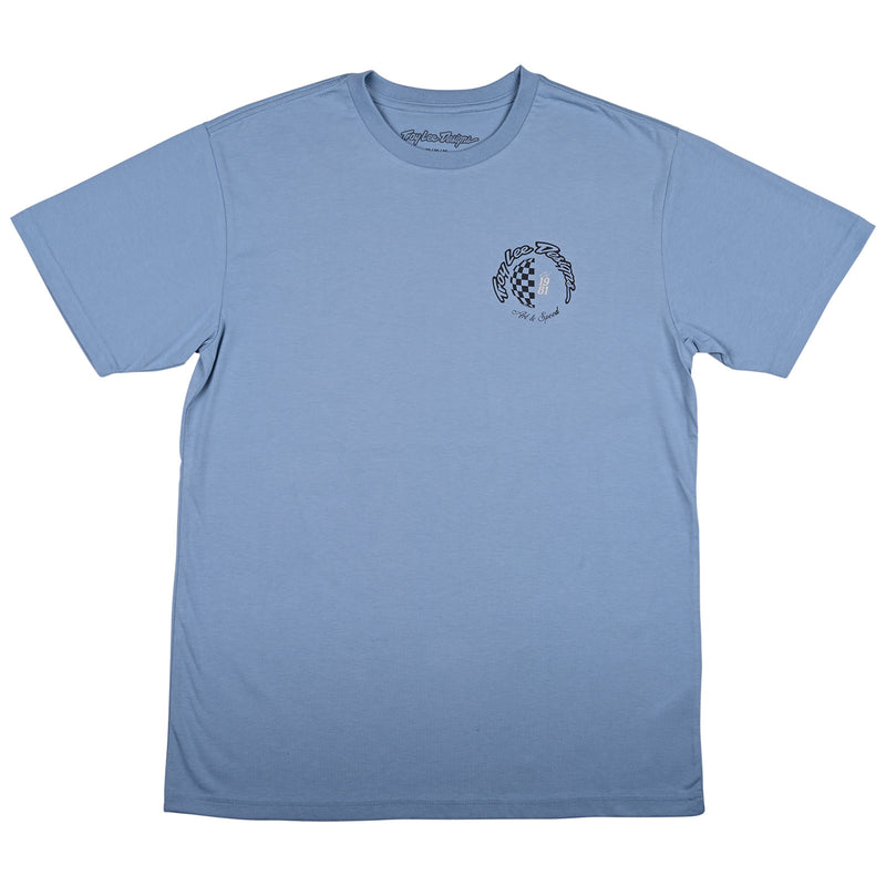 Short Sleeve Tee Worldwide Dusty Blue