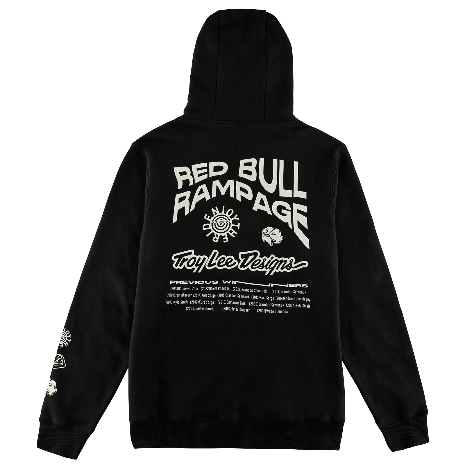 ゴ*ル様 新品正規品6 RUSSELUNOCRAZY REMAKE HOODY Pullover Hoodie Troy Lee Designs X Redbull Rampage Mind Melt Black
