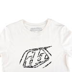 Wmns Short Sleeve Tee Cropped Badge Vintage White