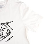 Wmns Short Sleeve Tee Cropped Badge Vintage White