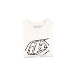 Wmns Short Sleeve Tee Cropped Badge Vintage White