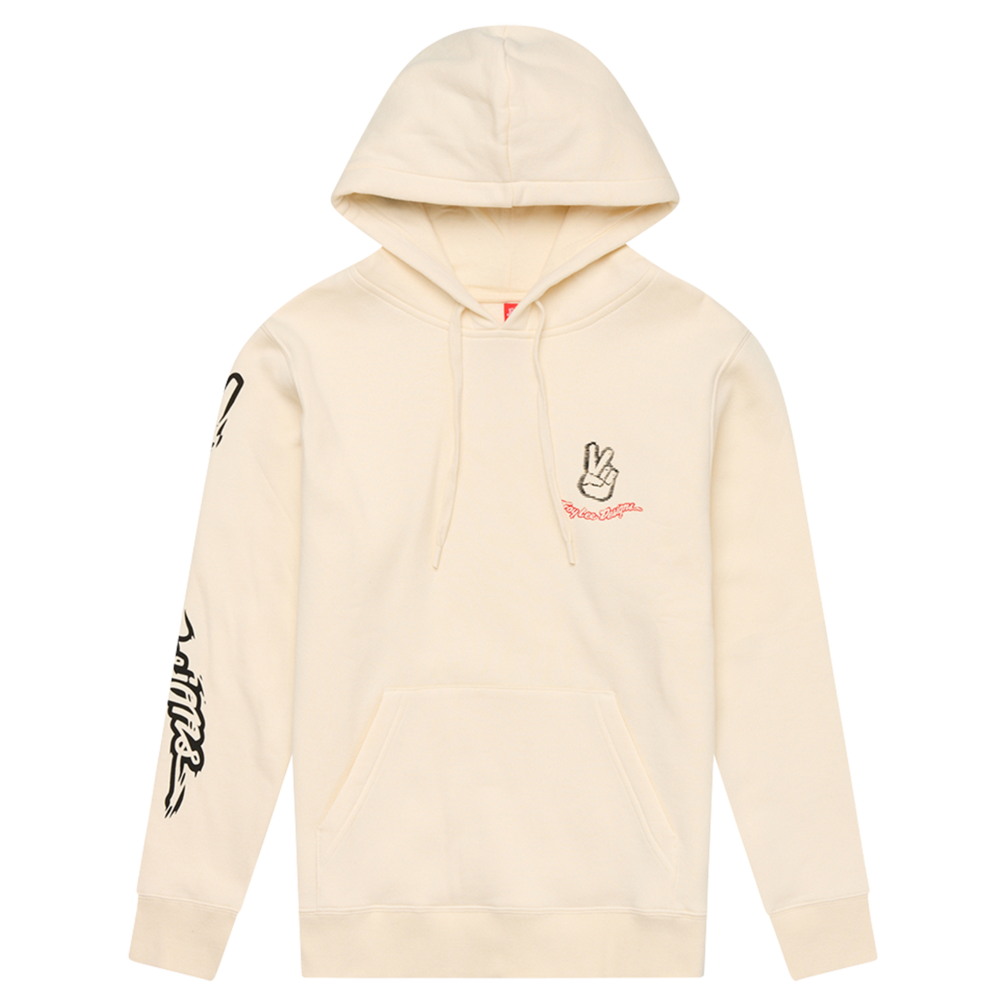 Womens Pullover Peace Out Vintage White