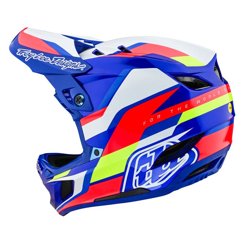 D4 Composite Helmet Omega White / Blue – Troy Lee Designs