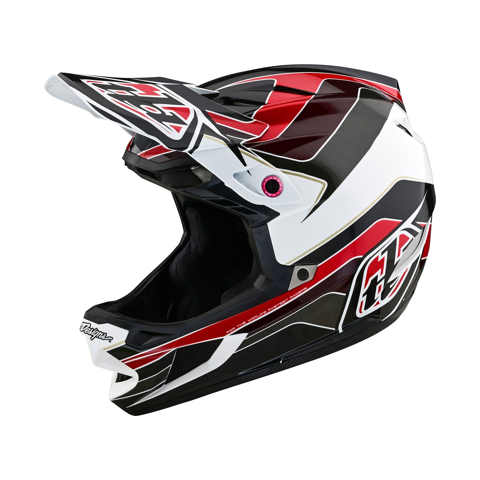 D4 Polyacrylite Helmet Block Charcoal / Red – Troy Lee Designs