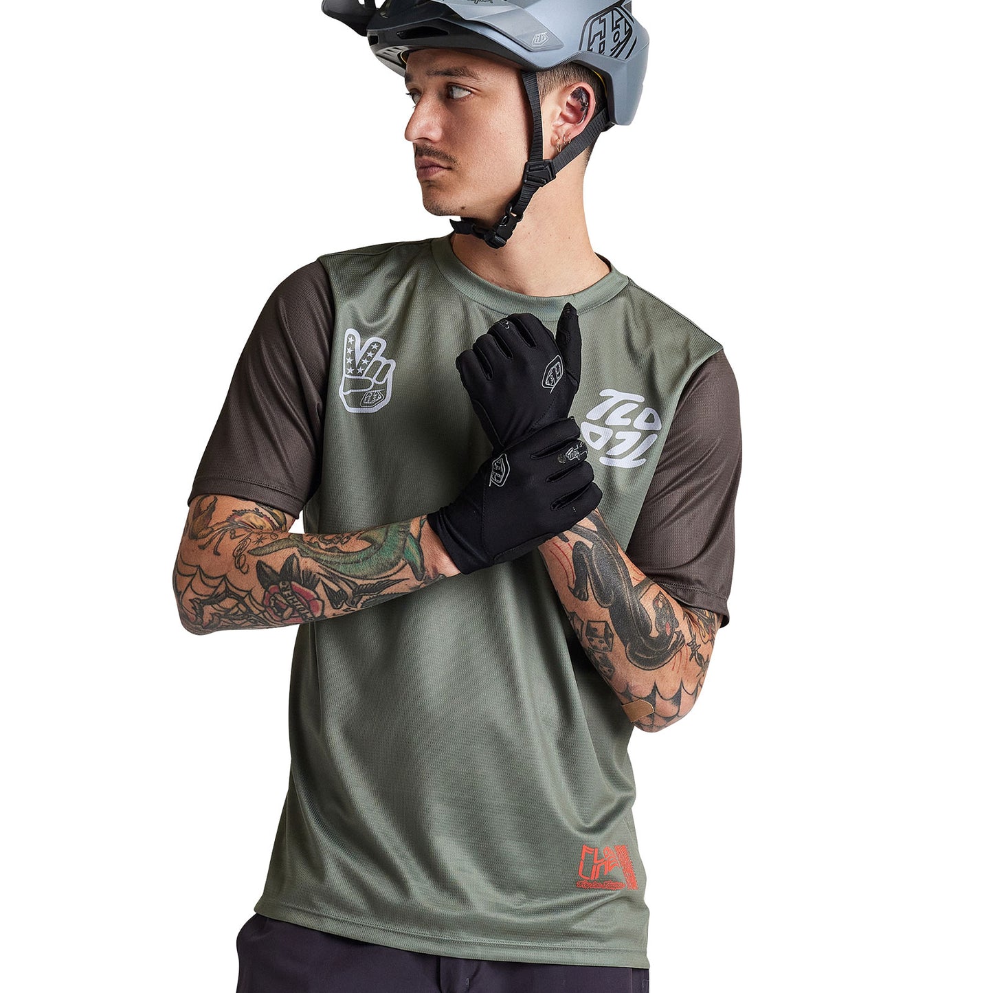 Flowline SS Jersey Flipped Olive