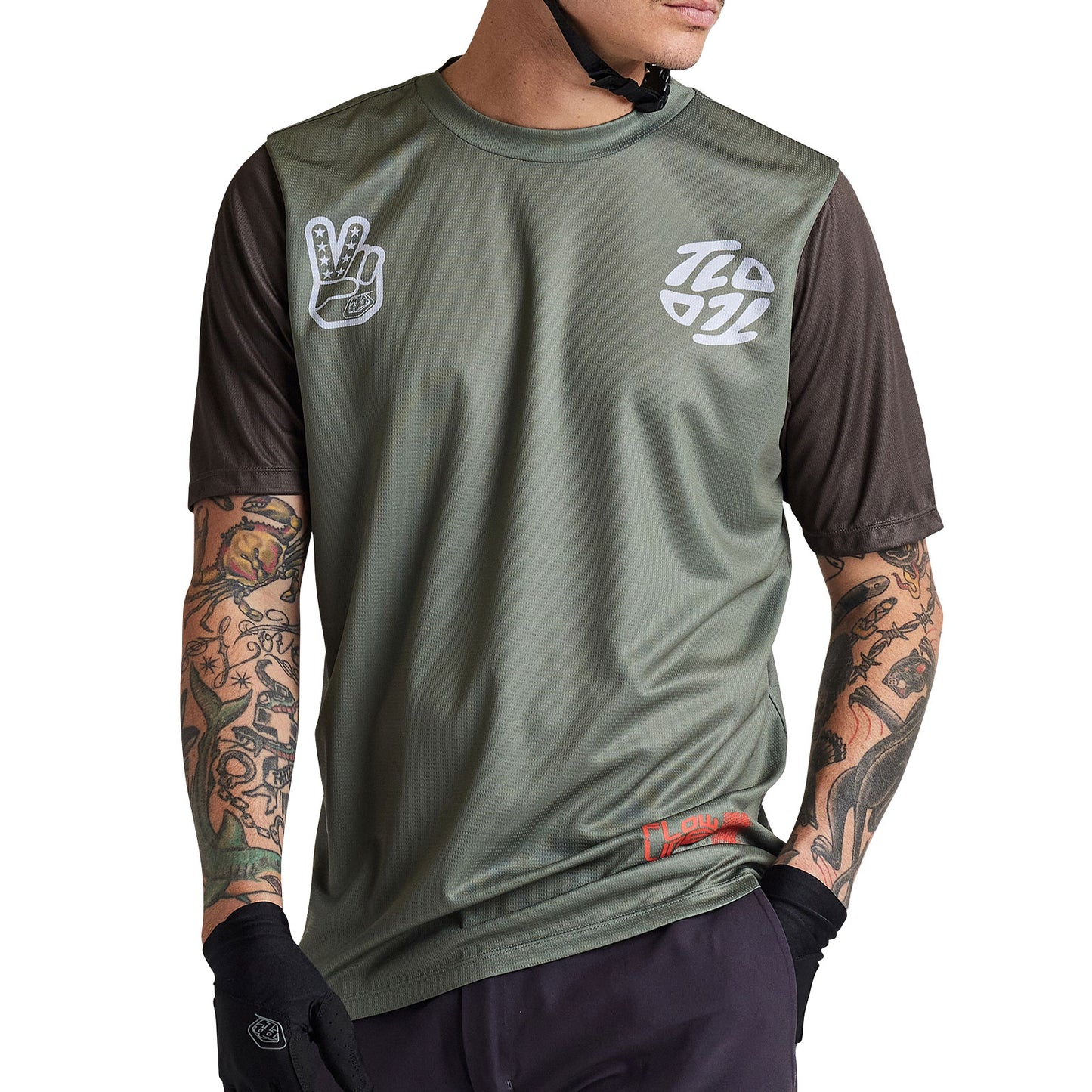 Flowline SS Jersey Flipped Olive
