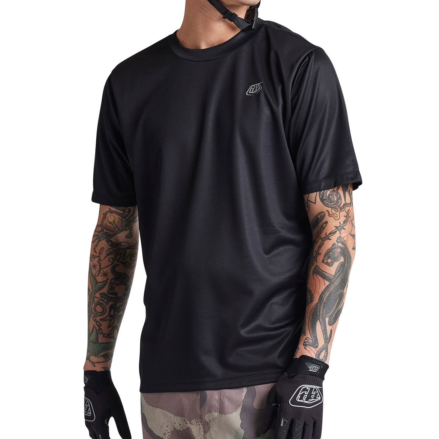 Flowline SS Jersey Solid Black