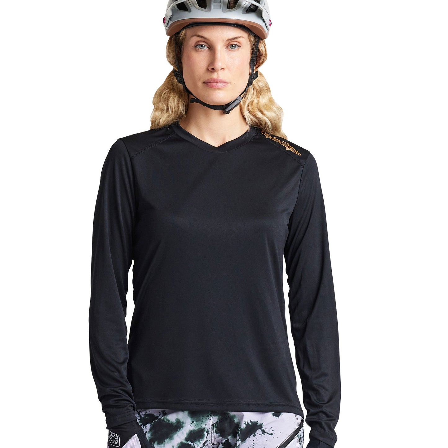 Womens Lilium LS Jersey Solid Black