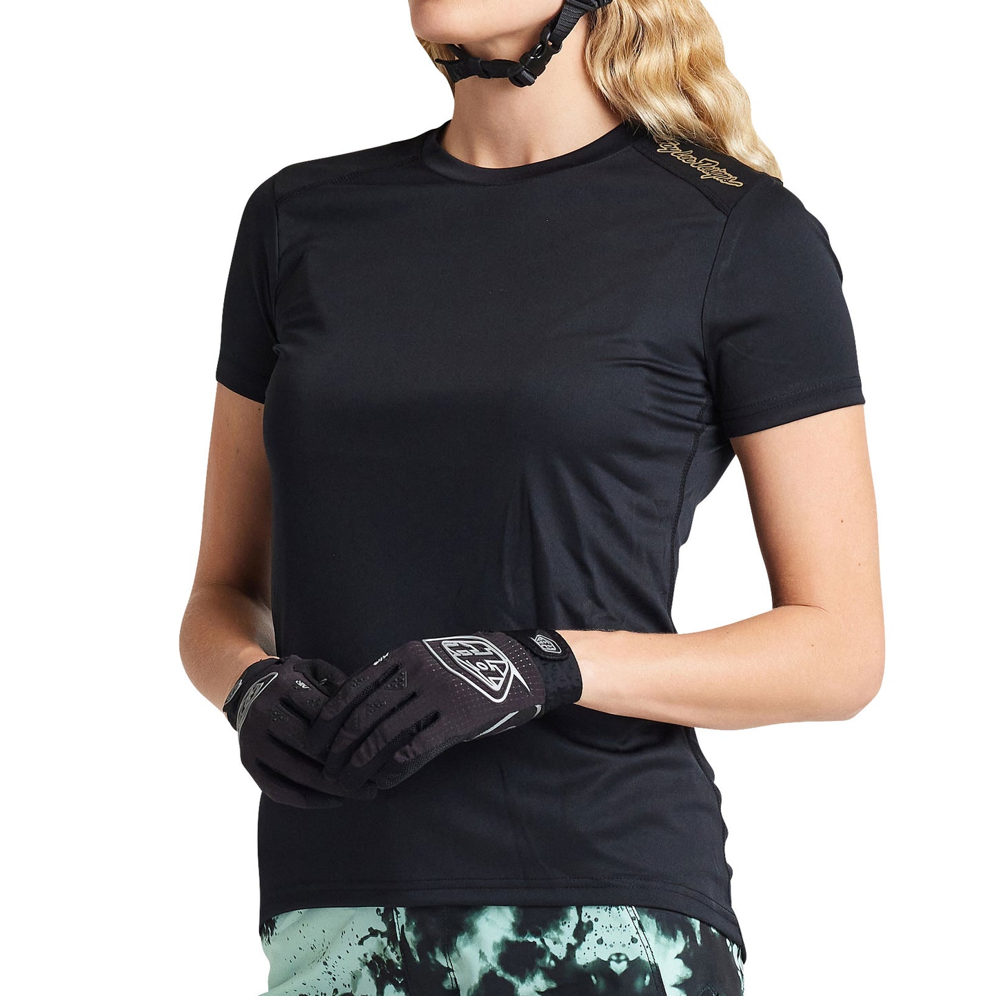 Womens Lilium SS Jersey Solid Black