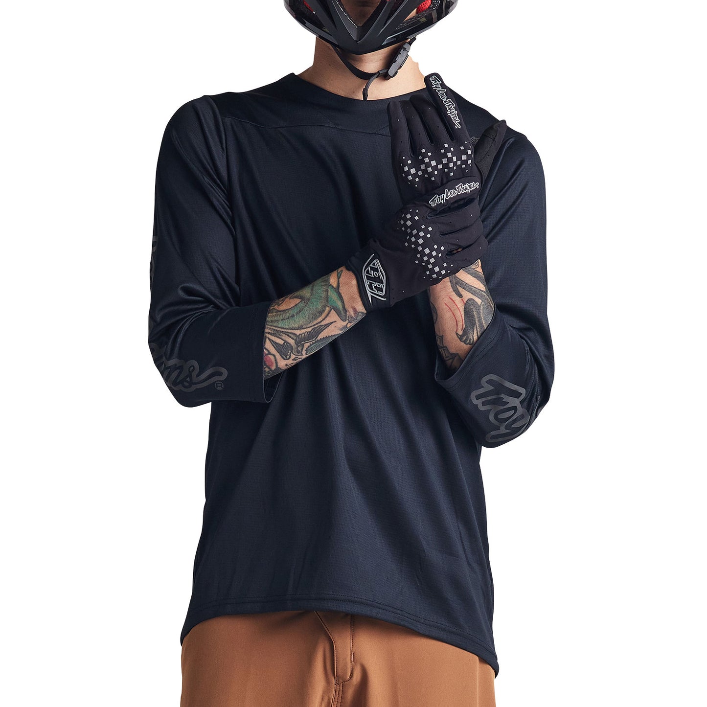 Ruckus 3/4 Jersey Solid Black