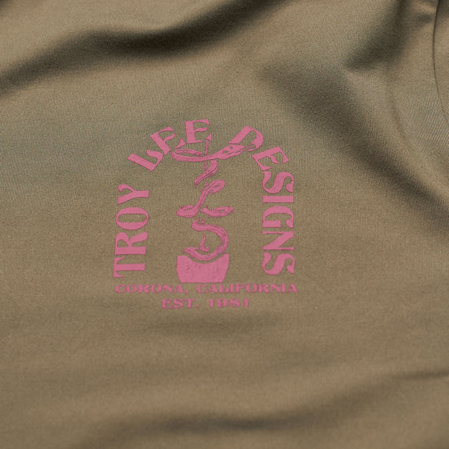 Ruckus Long Sleeve Ride Tee Fangs Olive