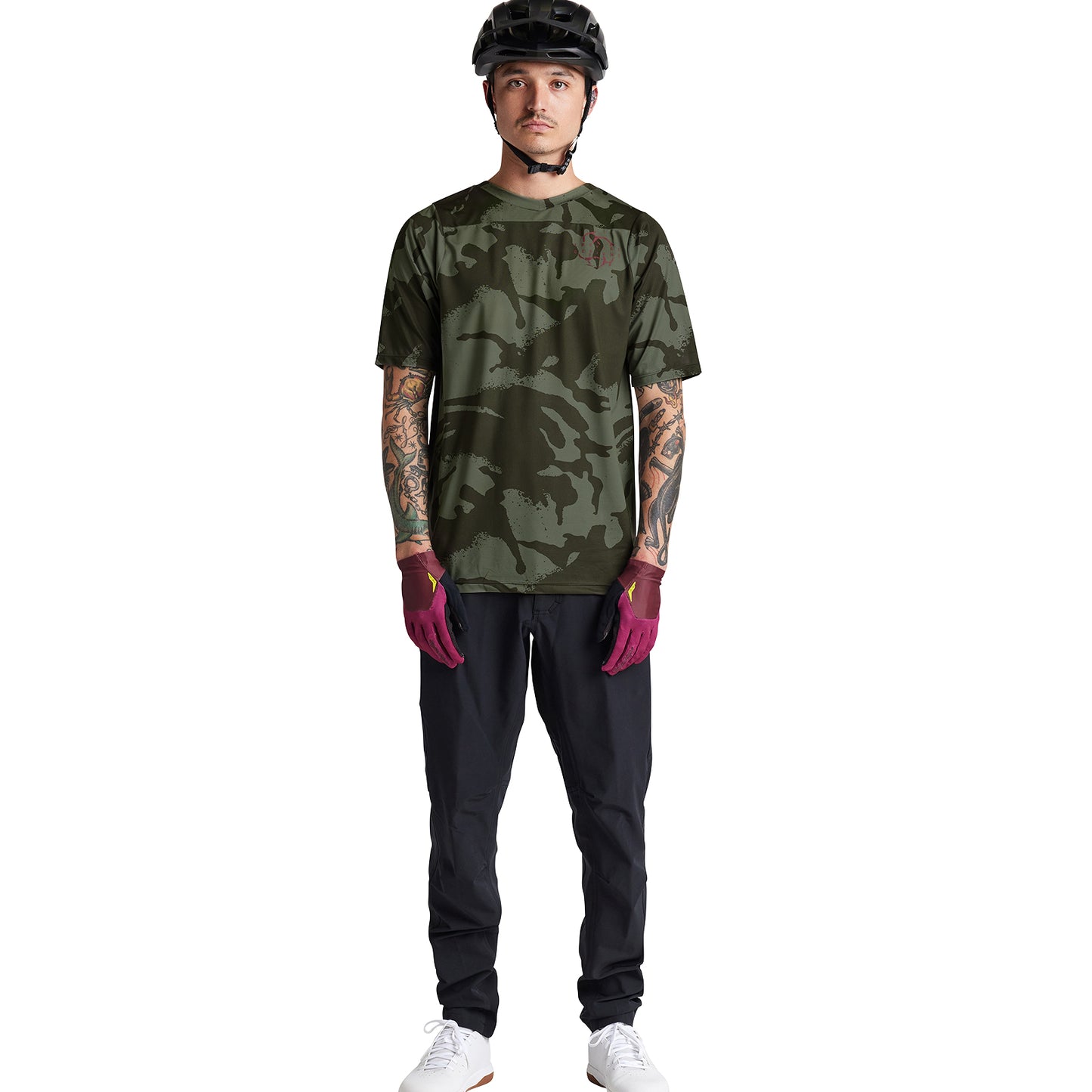 Skyline SS Jersey Shadow Camo Olive