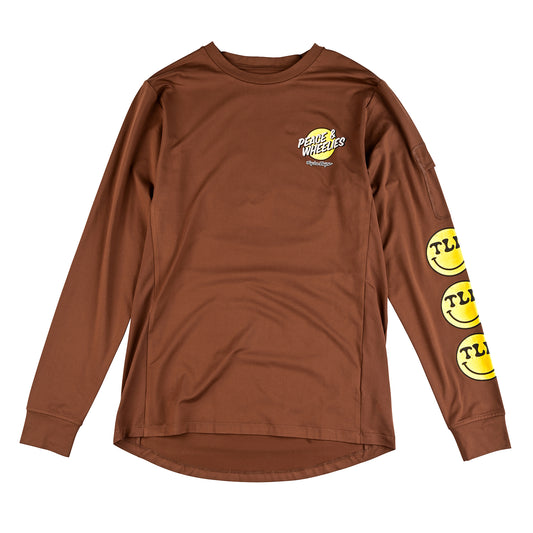 Ruckus Long Sleeve Ride Tee Wheelies Chocolate