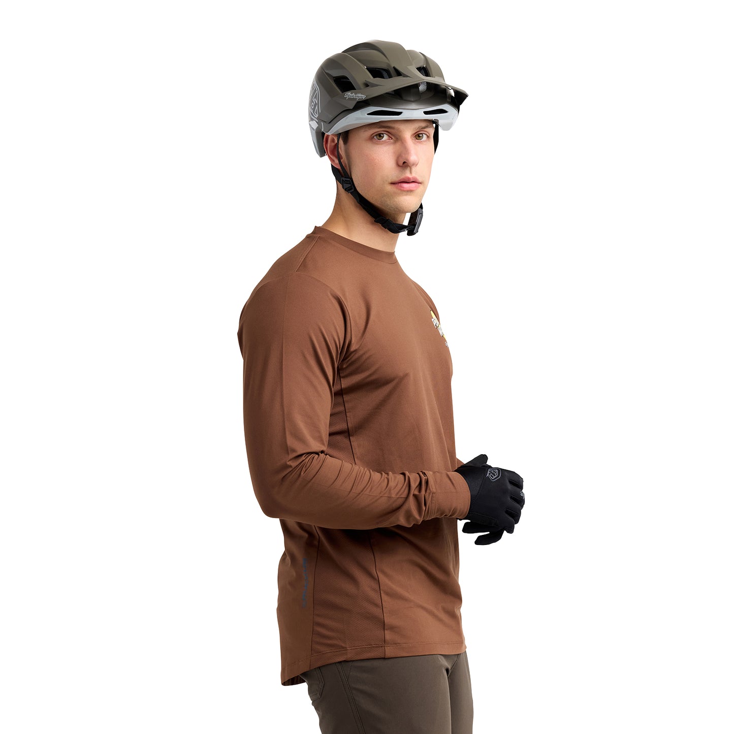 Ruckus Long Sleeve Ride Tee Wheelies Chocolate