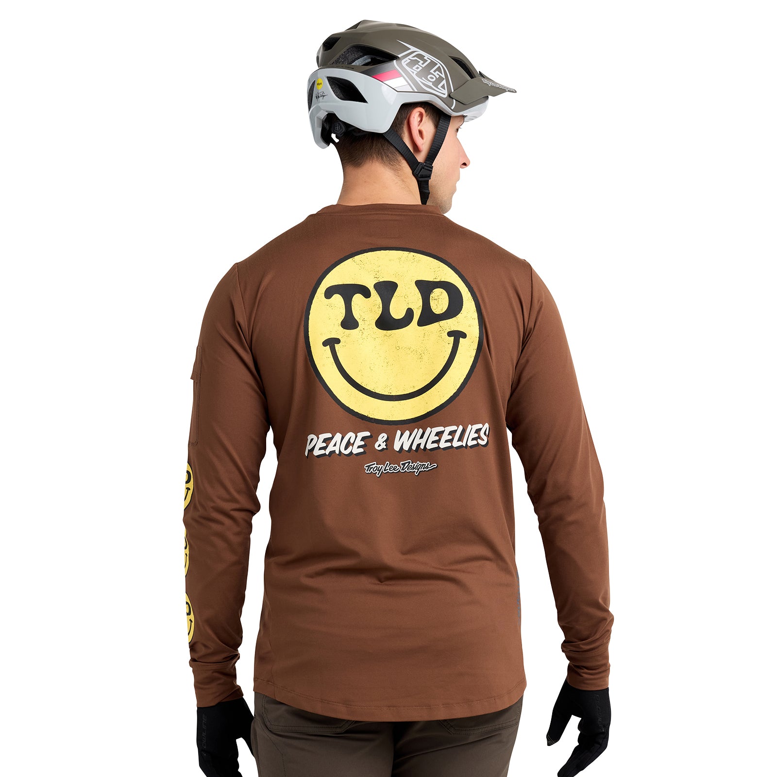 Ruckus Long Sleeve Ride Tee Wheelies Chocolate – Troy Lee Designs