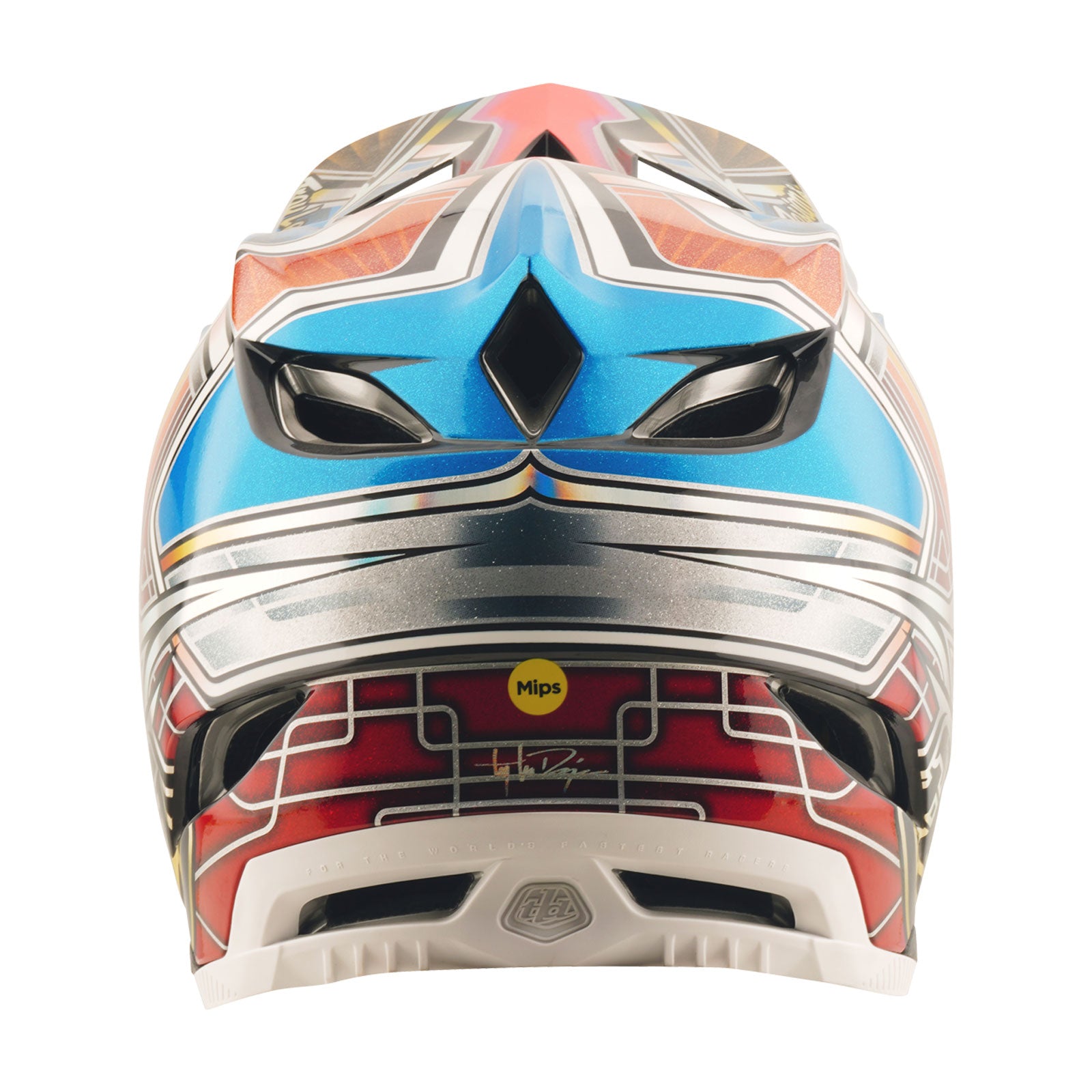 D4 Carbon Helmet Lowrider Blue – Troy Lee Designs