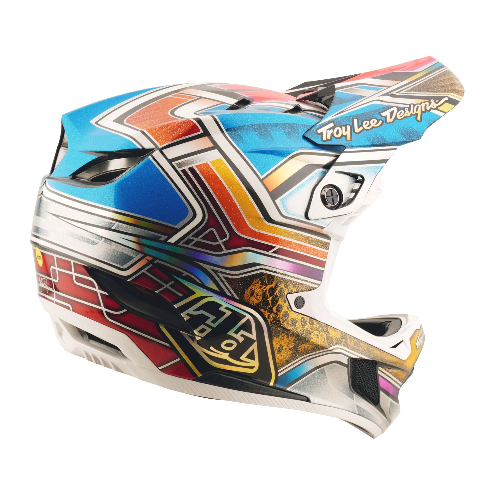 D4 Carbon Helmet Lowrider Blue – Troy Lee Designs