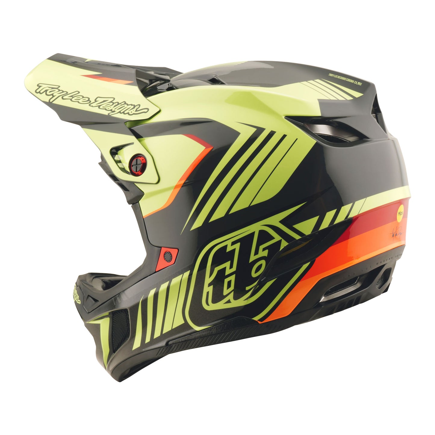 D4 Polyacrylite Helmet Qualifer Black / Yellow