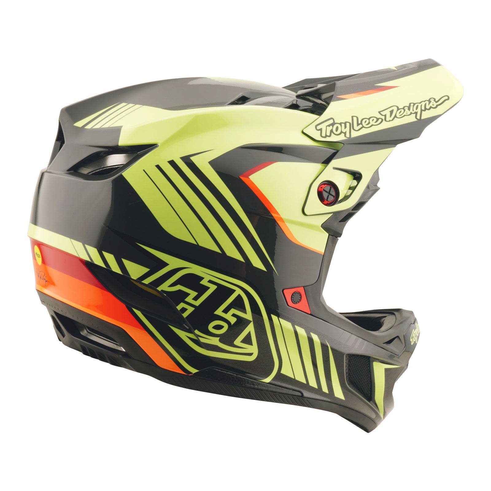 D4 Polyacrylite Helmet Qualifer Black / Yellow – Troy Lee Designs