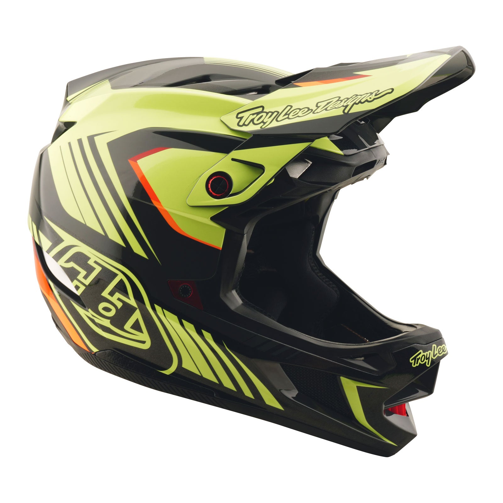 D4 Polyacrylite Helmet Qualifer Black / Yellow – Troy Lee Designs