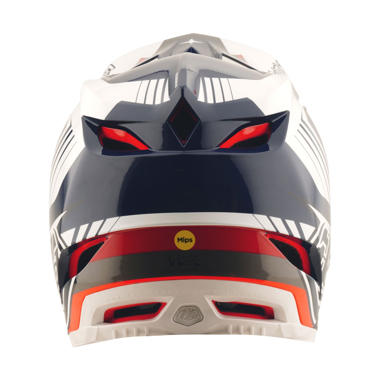 D4 Polyacrylite Helmet Qualifer Blue / White – Troy Lee Designs