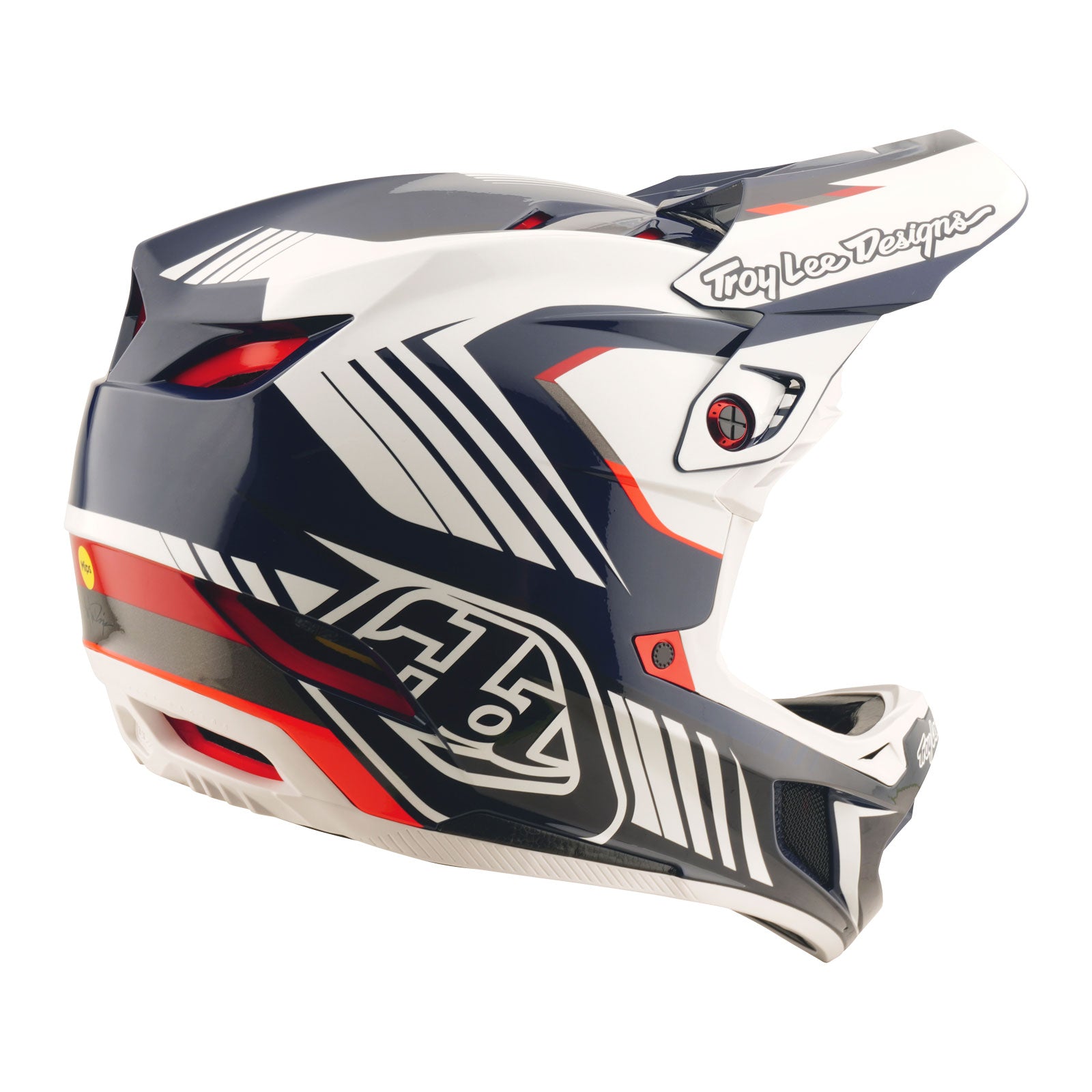 D4 Polyacrylite Helmet Qualifer Blue / White – Troy Lee Designs