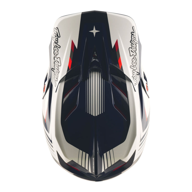 D4 Polyacrylite Helmet Qualifer Blue / White – Troy Lee Designs