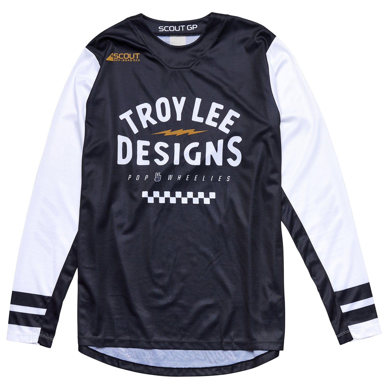 Scout GP Jersey Ride On Black / White – Troy Lee Designs