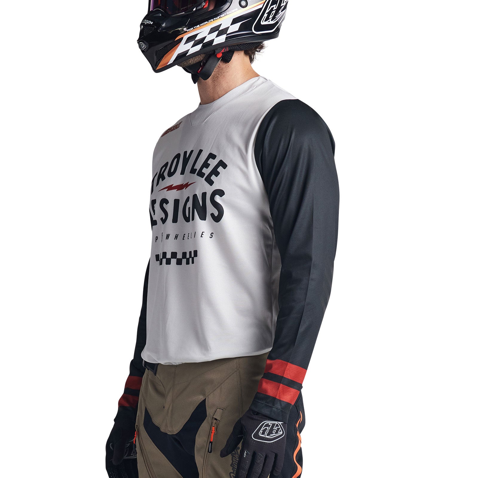Scout GP Jersey Ride On Charcoal / Vintage White – Troy Lee