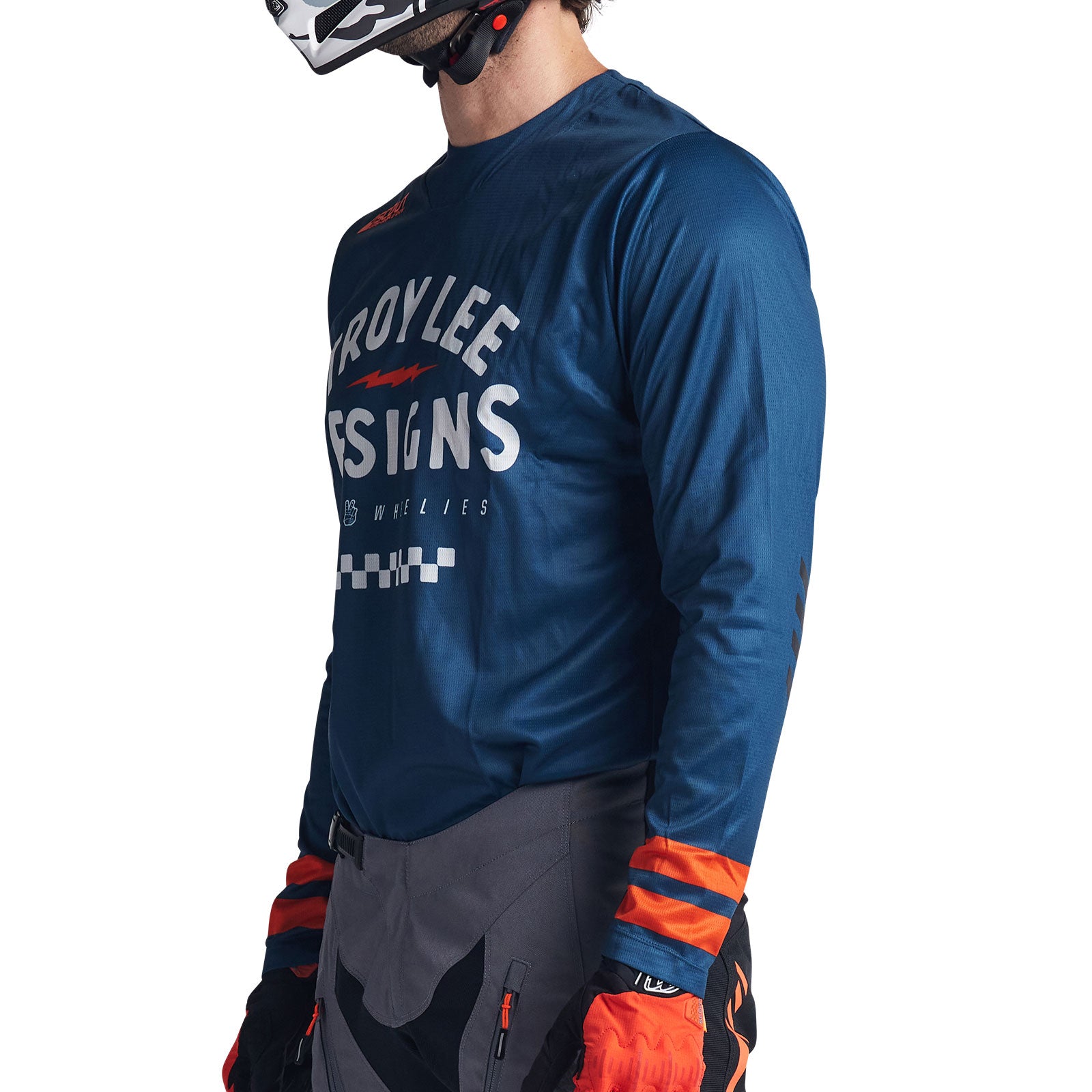 ホットウィール　Troylee design Dairy Delivery Troy Lee Designs TLD Mens GP MX Off-Road Helmet Mono Blue