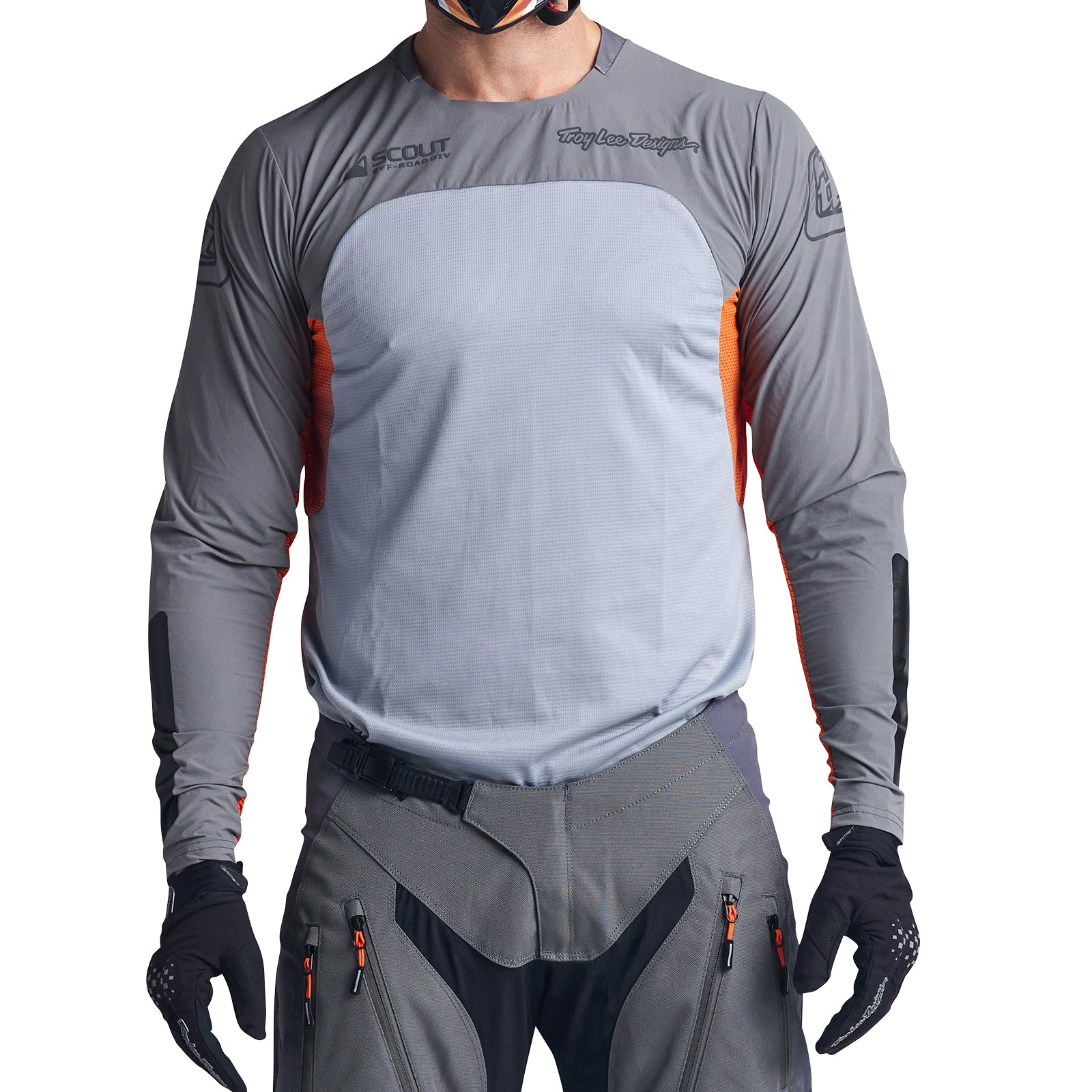 Scout SE Jersey Systems Gray / Neon Orange – Troy Lee Designs