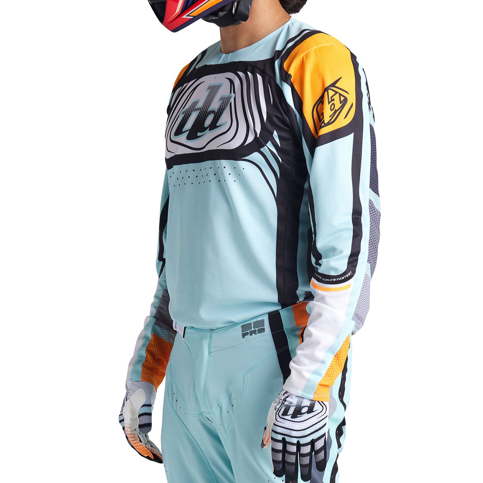 ウェア teamsea SE Pro Jersey Wavez Bleached Aqua – Troy Lee Designs