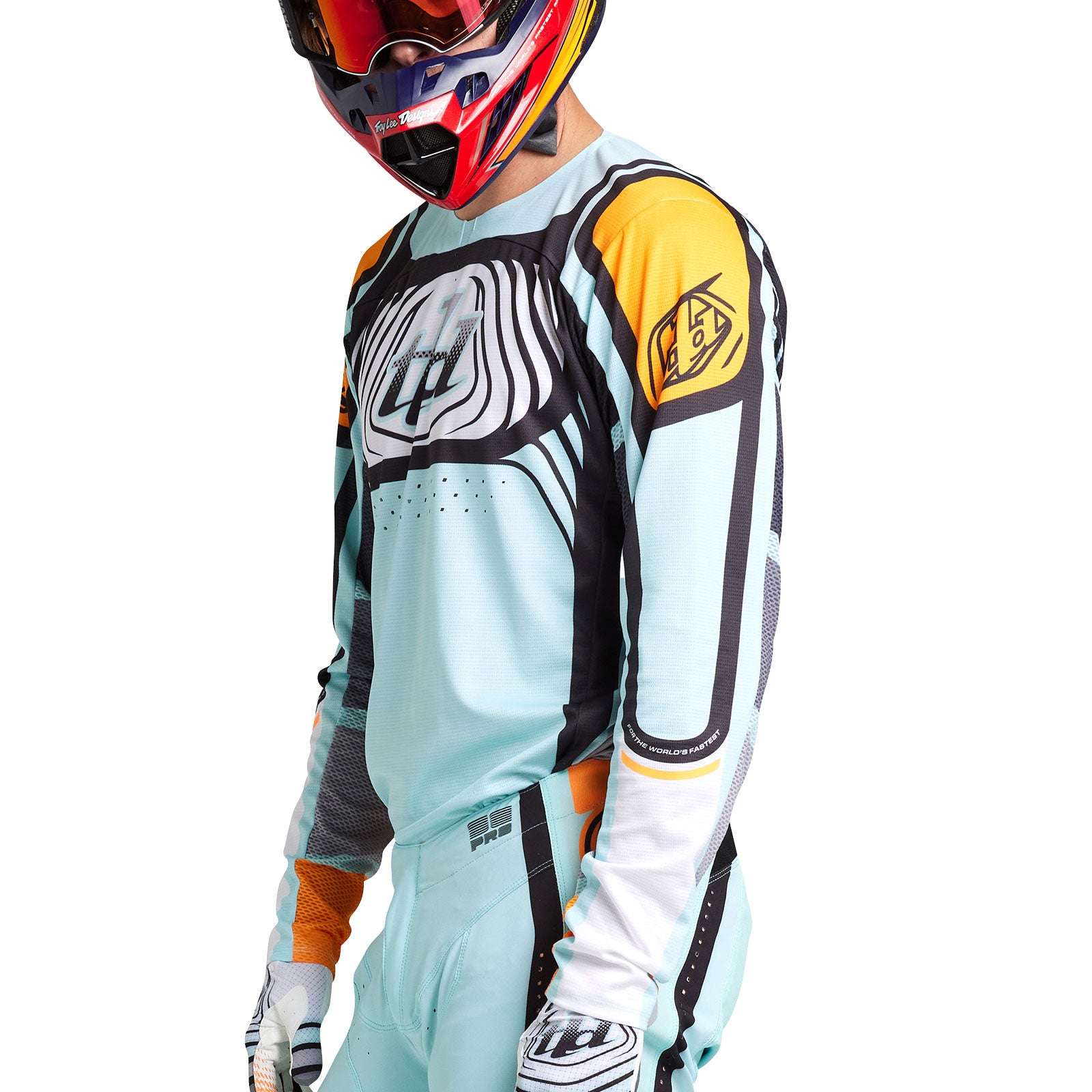 SE Pro Jersey Wavez Bleached Aqua – Troy Lee Designs