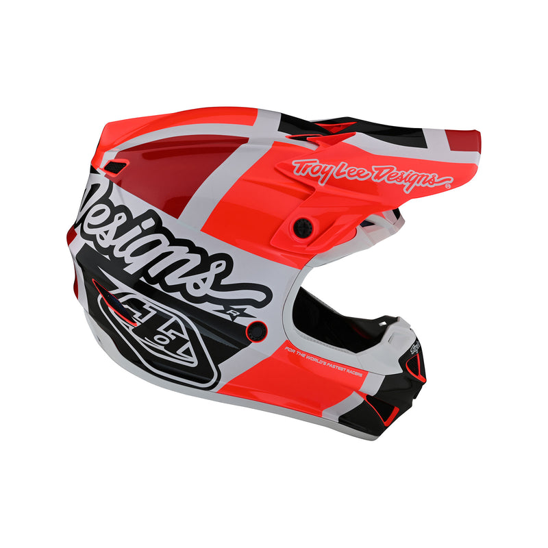 SE4 Polyacrylite Helmet Quattro Red / Charcoal – Troy Lee Designs
