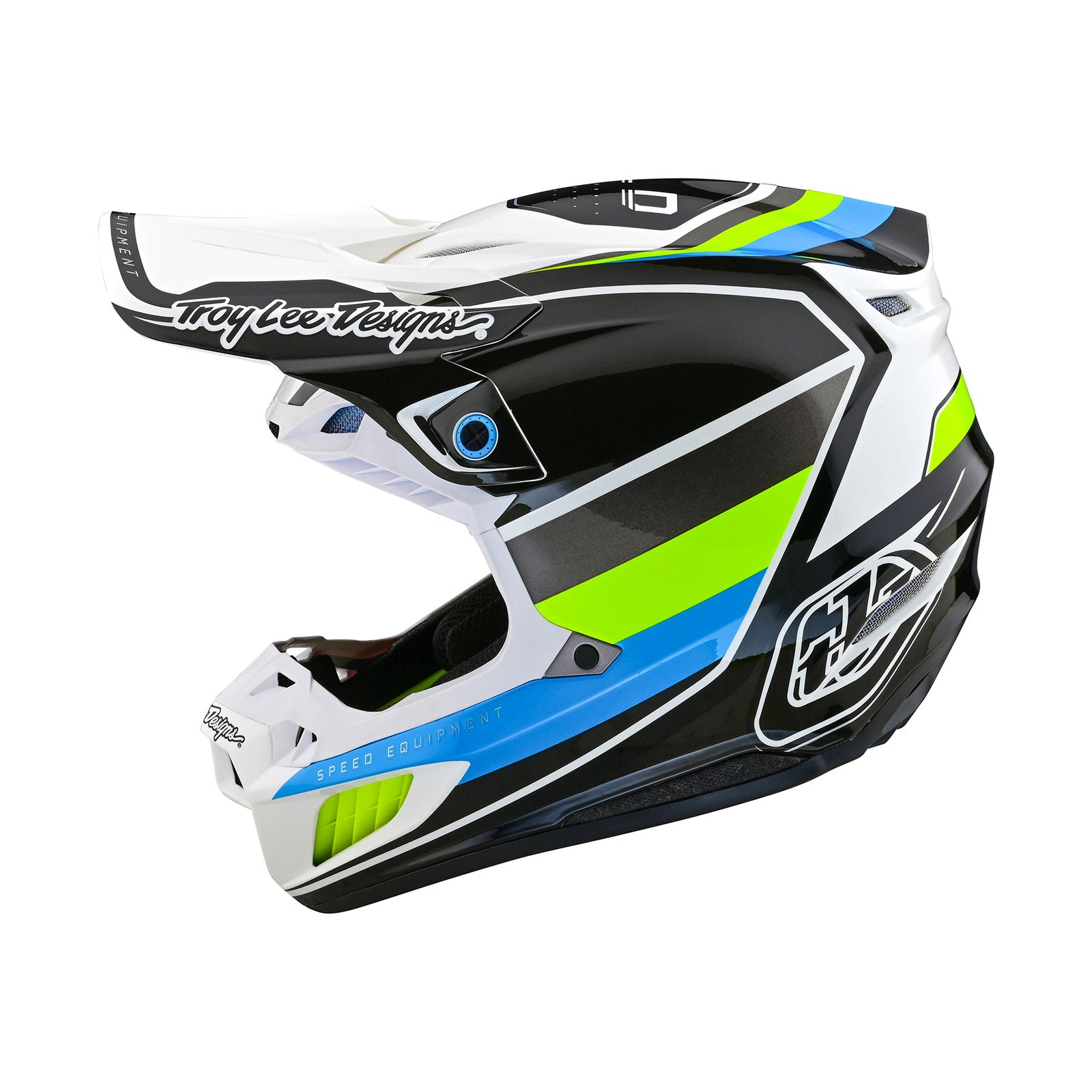 SE5 Composite Helmet Reverb White / Blue – Troy Lee Designs