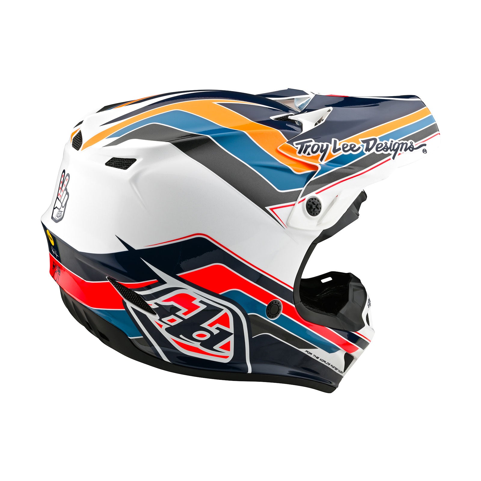 SE4 Polyacrylite Helmet W/MIPS Block Blue – Troy Lee Designs