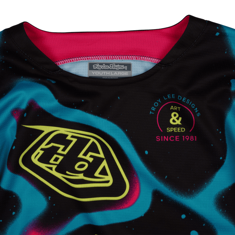 Youth GP Pro Jersey Membrane Black / Glo Yellow