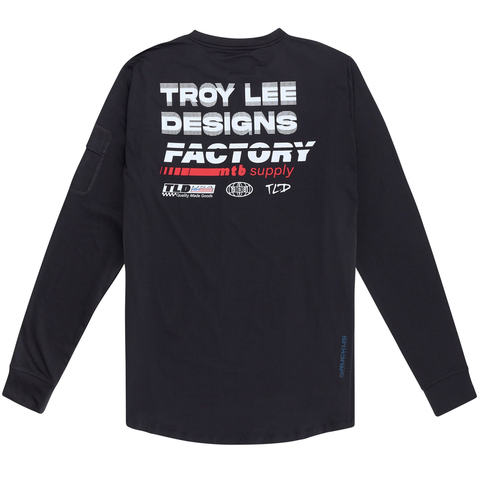 Ruckus Long Sleeve Ride Tee Factory Carbon – Troy Lee Designs