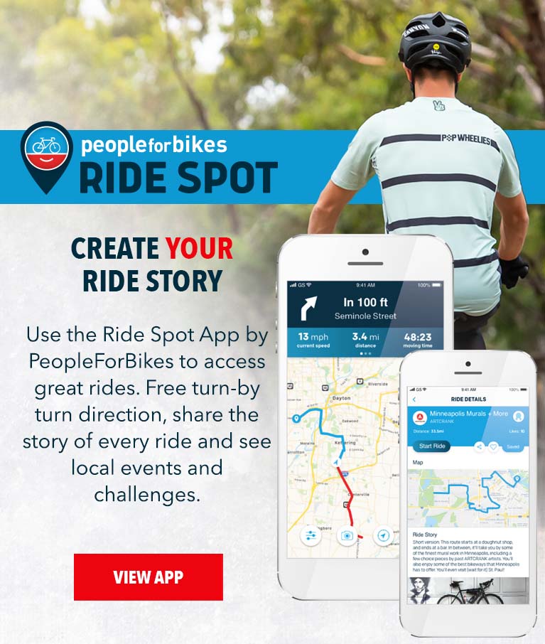 People for bikes - ride the spots.