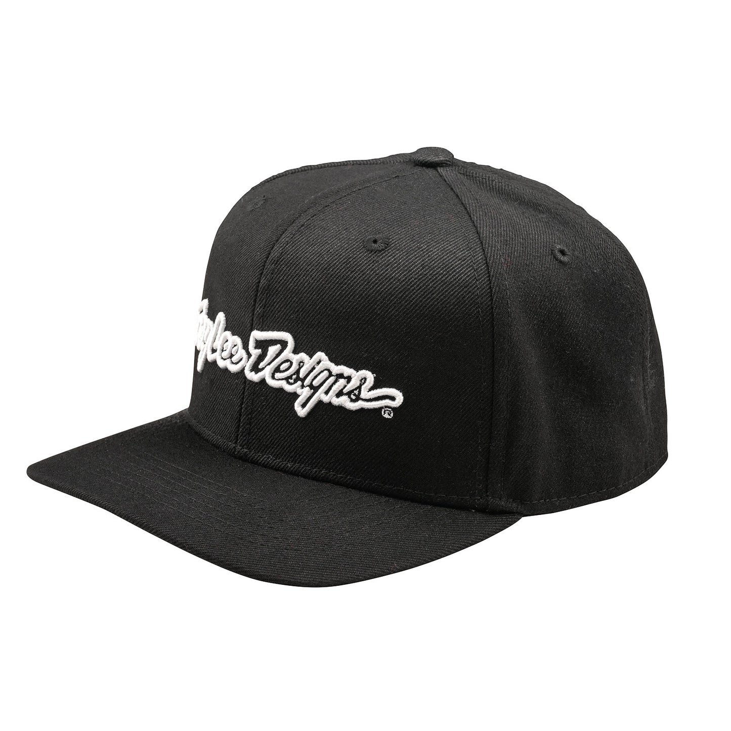 Curved Snapback Hat Signature Black