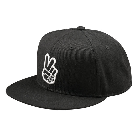 Flat Bill Snapback Peace Black