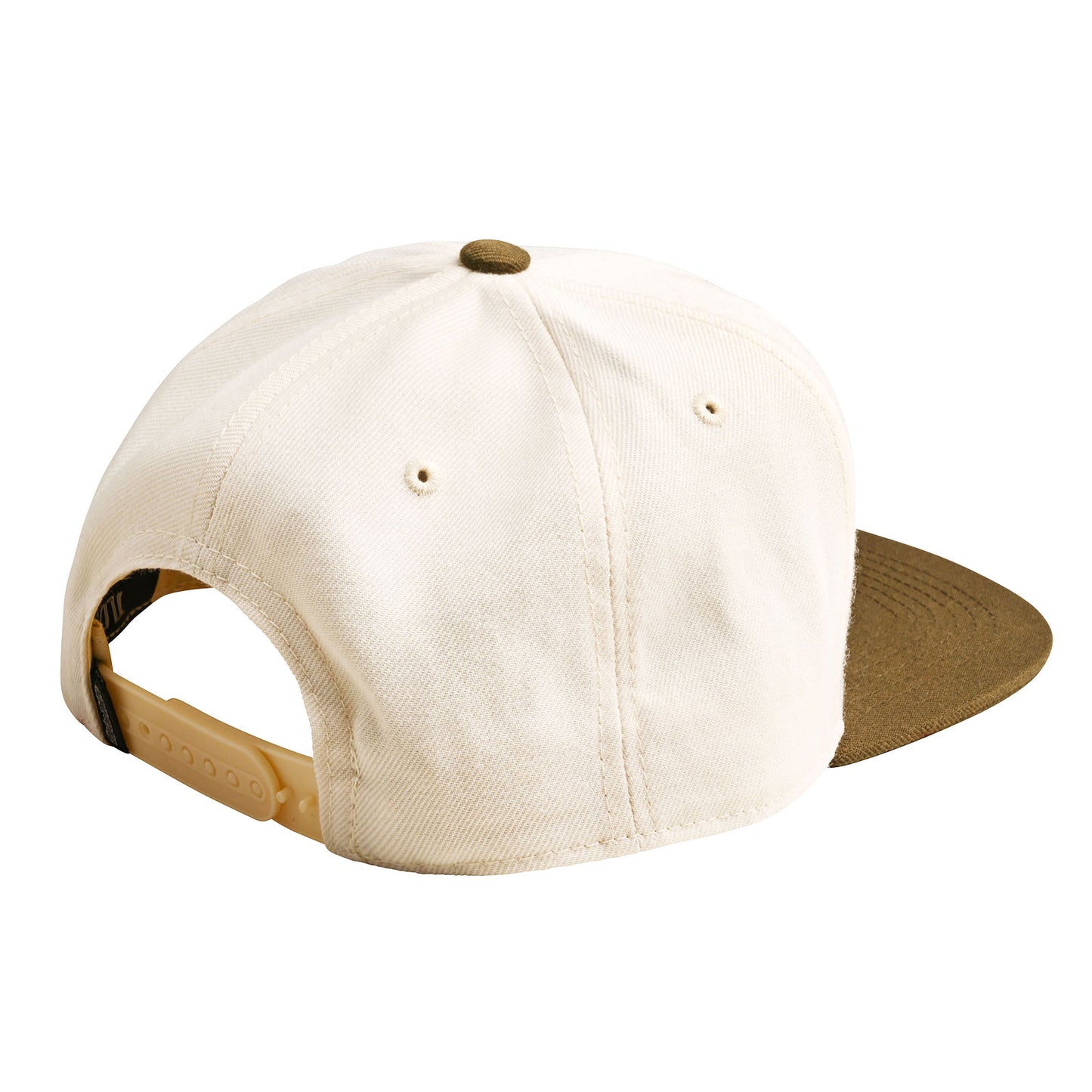 Flat Bill Snapback Peace Vintage White / Olive