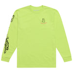 Long Sleeve Tee Peace Out Glo Yellow
