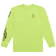 Long Sleeve Tee Peace Out Glo Yellow