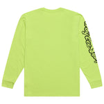 Long Sleeve Tee Peace Out Glo Yellow